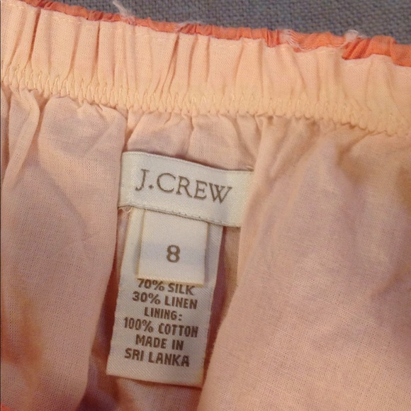 J Crew Organza Jumbo Clip Dot Silk/Linen Skirt 8 - Picture 2 of 5